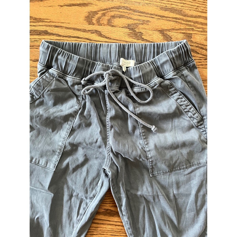 Side Stitch Los Angeles Grey Blue Drawstring Jogger Pants Petite Small PS - Picture 2 of 7